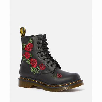 Dr Martens 1460 Vonda Floral Kožené Lace Up - Cierne Cizmy Damske, D224SK